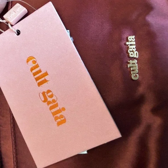 NEW Cult Gaia Banu Mini Fringe Clutch Topaz Quiet Luxury $458 Whimsical Ethereal - Picture 4 of 9